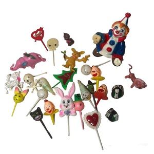 Vintage 1970’s  cake topper decorations
